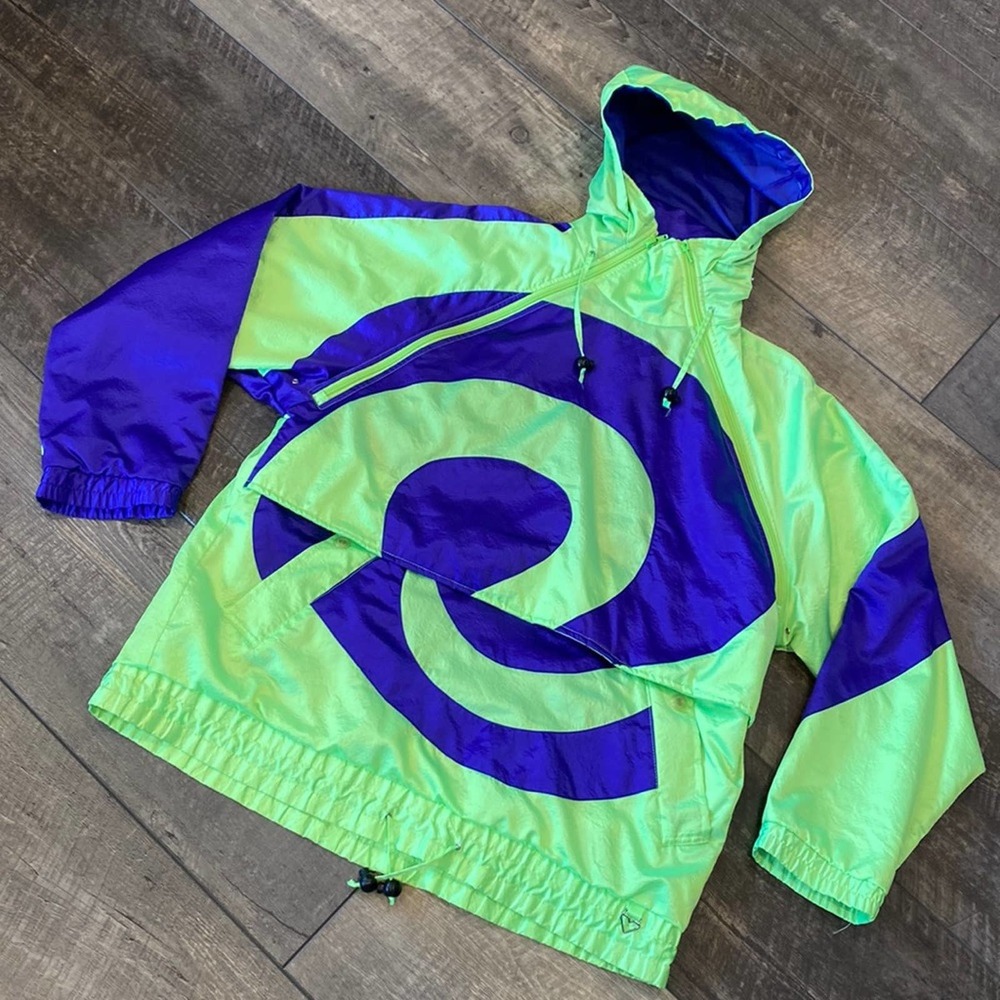 Obermeyer Green and Purple Ski Jacket